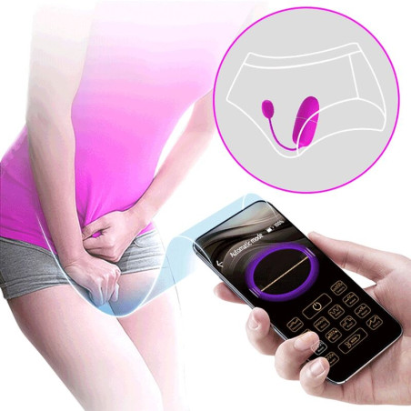 PRETTY LOVE NYMPH HUEVO VIBRADOR CONTROLADO POR APP VIOLETA