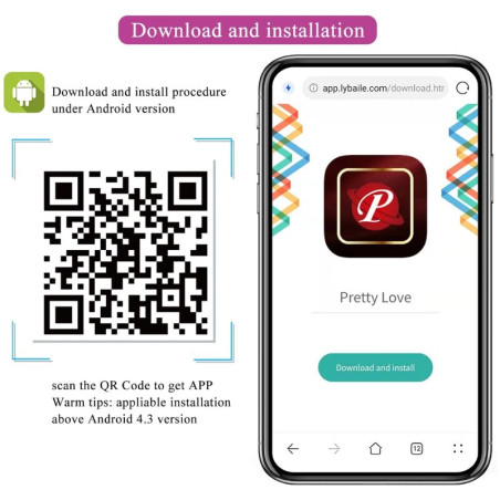 PRETTY LOVE NYMPH HUEVO VIBRADOR CONTROLADO POR APP VIOLETA