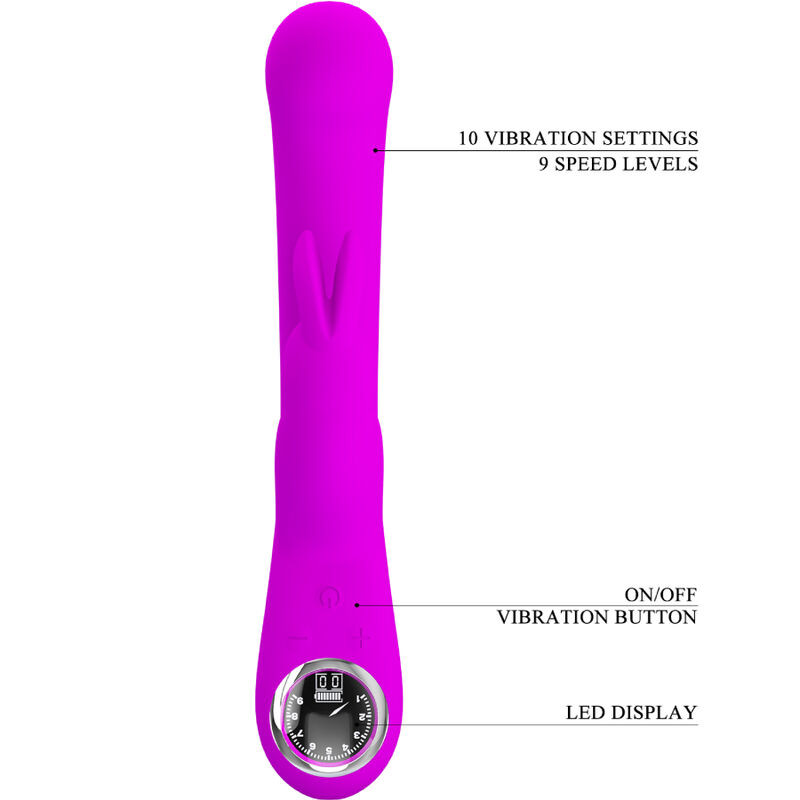 PRETTY LOVE LAMAR VIBRADOR RABBIT PUNTO G VIOLETA