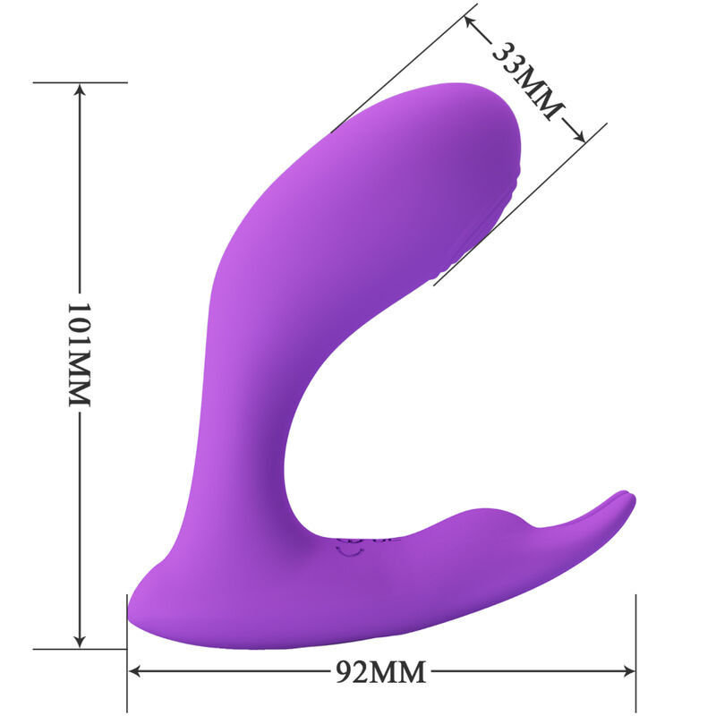 PRETTY LOVE IDABELLE VIBRATION PULSATION CONTROL REMOTO VIOLETA