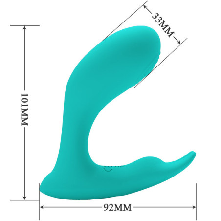 PRETTY LOVE IDABELLE VIBRATION PULSATION CONTROL REMOTO AZUL
