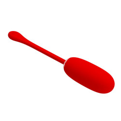 PRETTY LOVE JULIUS WATERPROOF RECHARGEABLE VIBRATING EGG RED 2
