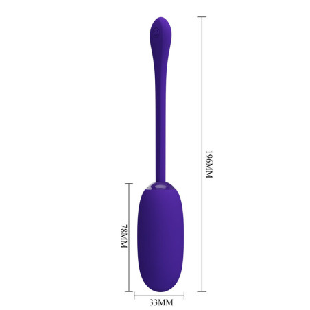 PRETTY LOVE JULIUS HUEVO VIBRADOR IMPERMEBLE RECARGABLE LILA