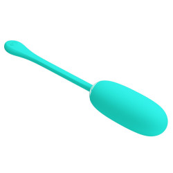 PRETTY LOVE JULIUS WATERPROOF RECHARGEABLE VIBRATING EGG AQUA GREEN 2