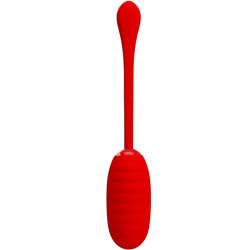 PRETTY LOVE KIRK HUEVO VIBRADOR RECARGABLE ROJO 2