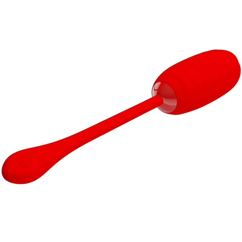 PRETTY LOVE KIRK HUEVO VIBRADOR RECARGABLE ROJO