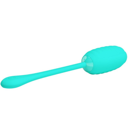 PRETTY LOVE KIRK HUEVO VIBRADOR RECARGABLE VERDE AGUA