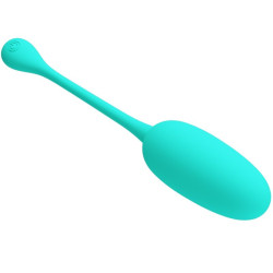 PRETTY LOVE KNUCKER HUEVO VIBRADOR RECARGABLE VERDE AGUA 2
