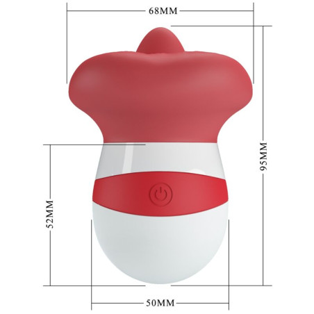PRETTY LOVE MINA ESTIMULADOR LENGUA ROJO CLARO