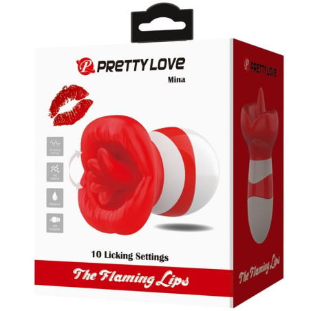 PRETTY LOVE MINA ESTIMULADOR LENGUA ROJO CLARO