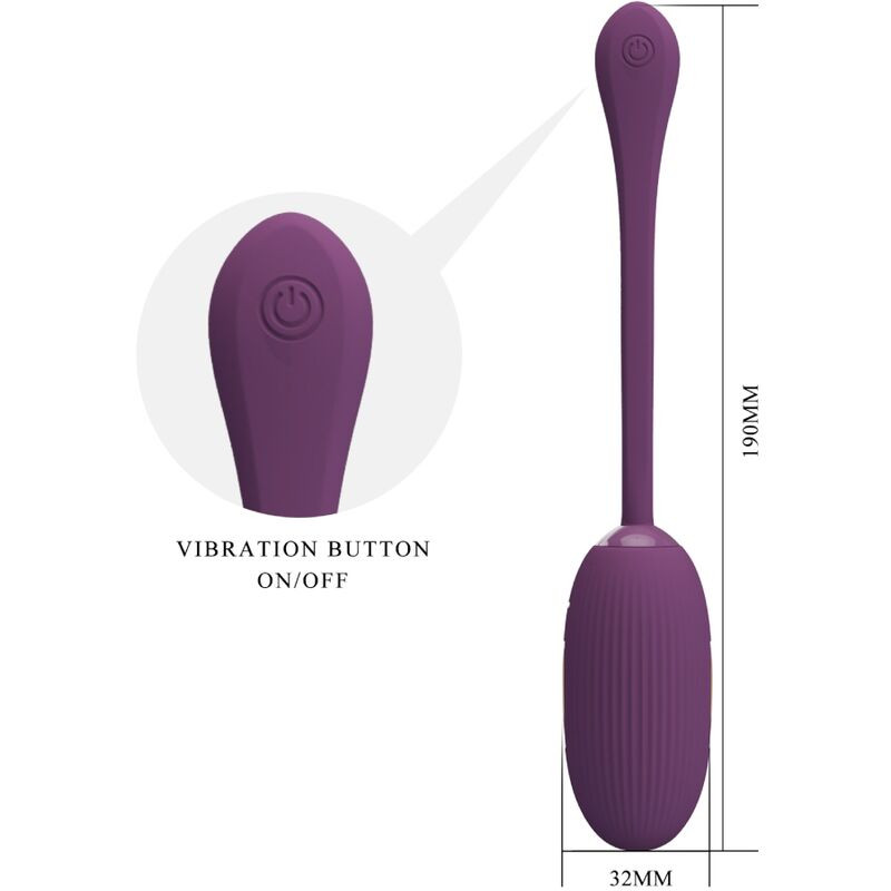 PRETTY LOVE DOREEN HUEVO VIBRADOR RECARGABLE LILA
