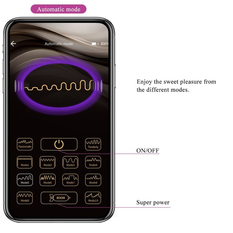 PRETTY LOVE DOREEN HUEVO VIBRADOR RECARGABLE LILA