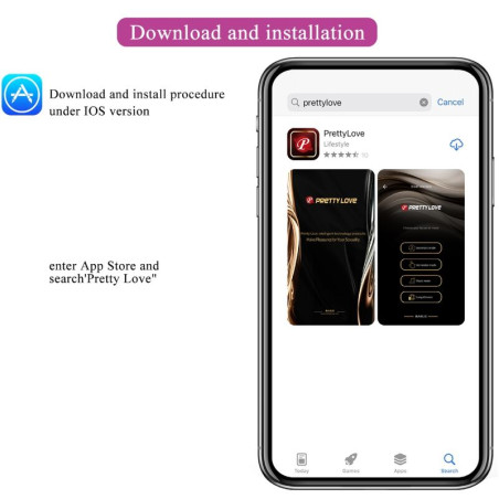 PRETTY LOVE AUGUST VIBRADOR DOBLE PLACER APP REMOTE