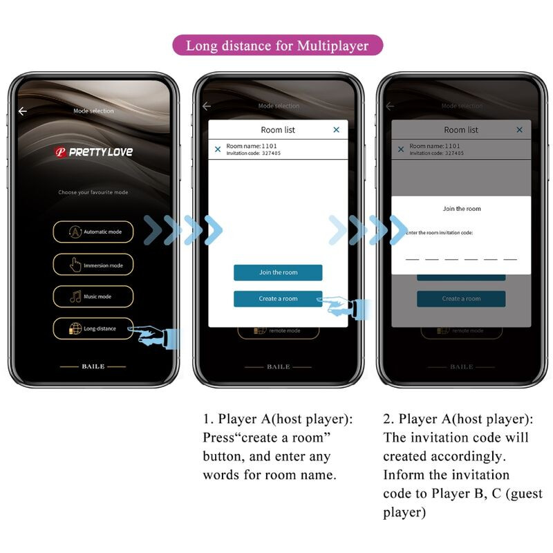 PRETTY LOVE AUGUST VIBRADOR DOBLE PLACER APP REMOTE