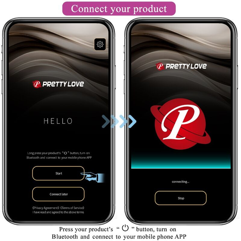 PRETTY LOVE AUGUST VIBRADOR DOBLE PLACER APP REMOTE