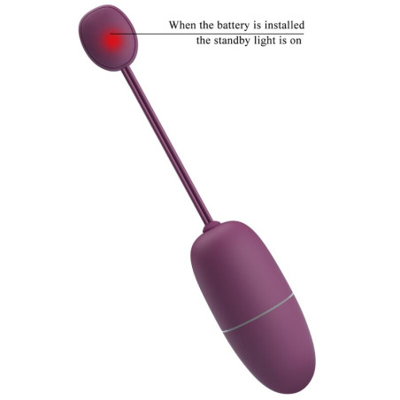 PRETTY LOVE NYMPH HUEVO VIBRADOR CONTROLADO POR APP LILA