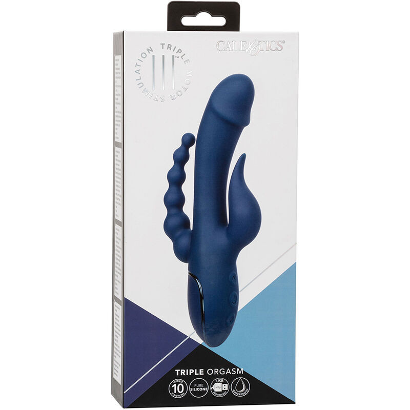 CALEXOTICS VIBRADOR TRIPLE ORGASM AZUL