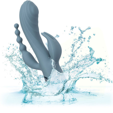 CALEXOTICS VIBRADOR TRIPLE EXTASIS GRIS