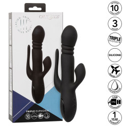 CALEXOTICS VIBRADOR TRIPLE EUPHORIA NEGRO 2