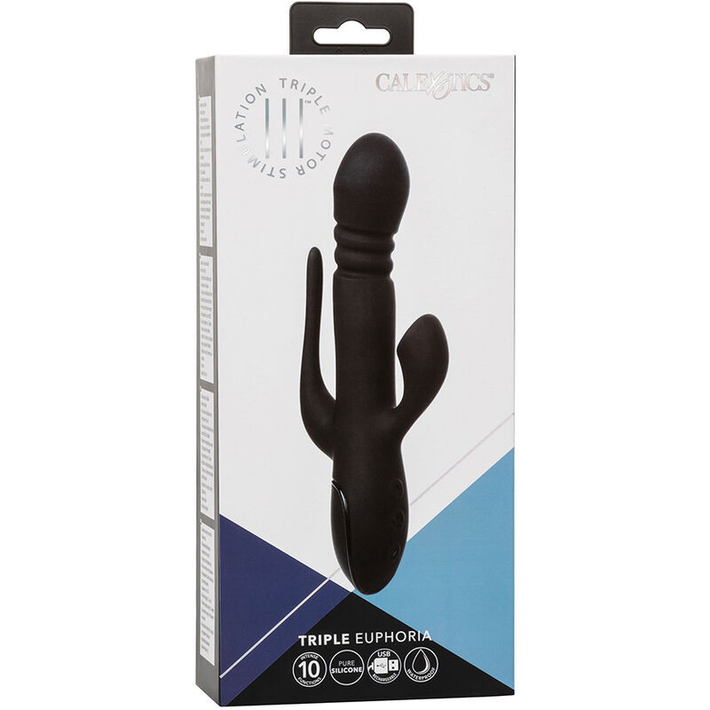 CALEXOTICS VIBRADOR TRIPLE EUPHORIA NEGRO