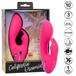 CALEXOTICS SO CAL SUSHINE VIBRATOR RABBIT FUCSIA BY CALIFORNIA DREAMING 2