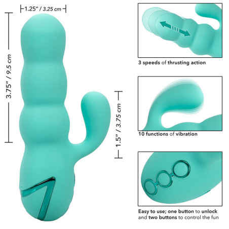 CALEXOTICS DEL MAR DIVA VIBRADOR RABBIT VERDE AGUA BY CALIFORNIA DREAMING