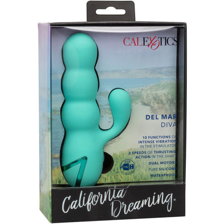 CALEXOTICS DEL MAR DIVA VIBRADOR RABBIT VERDE AGUA BY CALIFORNIA DREAMING