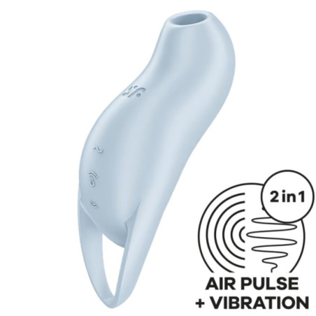 SATISFYER POCKET PRO 1 ESTIMULADOR CLITORIS AZUL CLARO