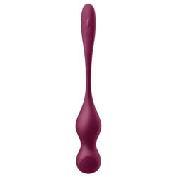 SATISFYER LOVE BIRDS VARY BOLAS VIBRADORES APP GRATUITA ROJO VINO 2
