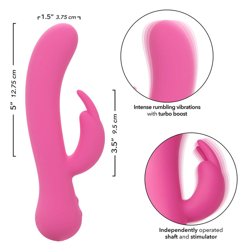 CALEXOTICS FIRST TIME VIBRADOR RABBIT RECARGABLE ROSA