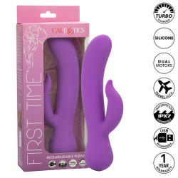 CALEXOTICS FIRST TIME VIBRADOR COMPLACIENTE RECARGABLE MORADO 2