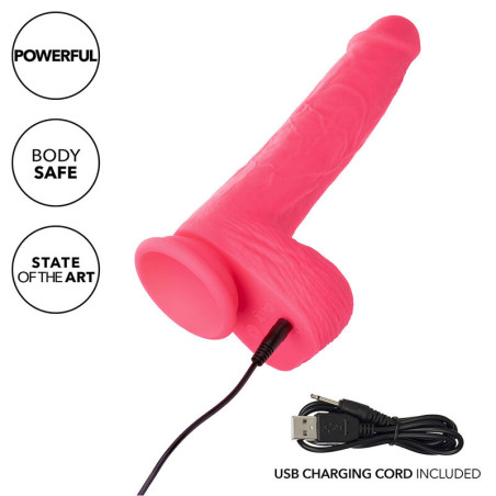 CALEXOTICS STUDS VIBRADOR REALISTICO 10 VIBRACIONES Y ROSA