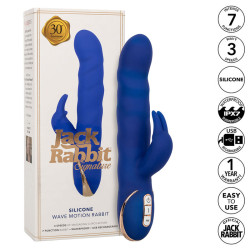 CALEXOTICS JACK VIBRADOR RABBIT MOVIMIENTO DE ONDAS AZUL 2