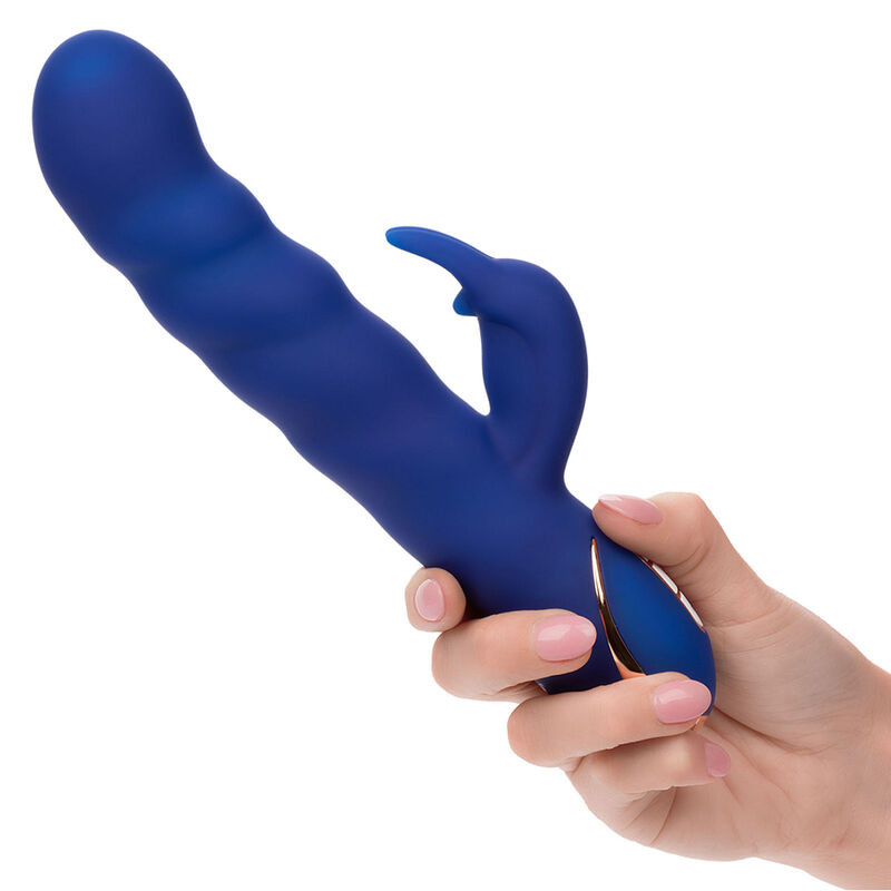 CALEXOTICS JACK VIBRADOR RABBIT MOVIMIENTO DE ONDAS AZUL