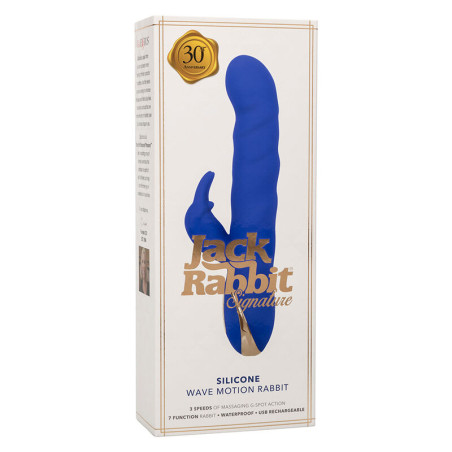 CALEXOTICS JACK VIBRADOR RABBIT MOVIMIENTO DE ONDAS AZUL