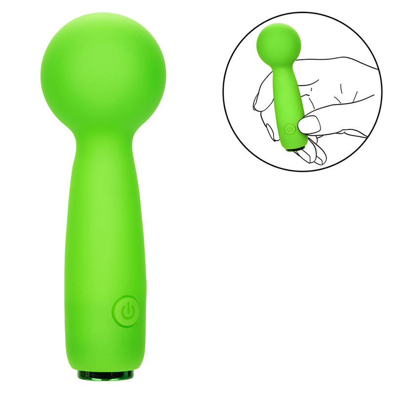 CALEXOTICS NEON VIBES THE BUBBLY VIBE MINI MASAJEADOR 10 VIBRACIONES VERDE
