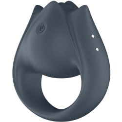 SATISFYER PERFECT PAIR 2 MULTIVIBRADOR 2 EN 1 ANILLO PARA PENE ESTIMULADOR DE DEDO GRIS 2