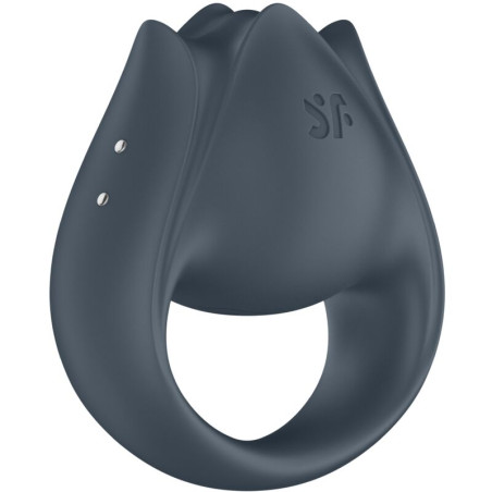 SATISFYER PERFECT PAIR 2 MULTIVIBRADOR 2 EN 1 ANILLO PARA PENE ESTIMULADOR DE DEDO GRIS