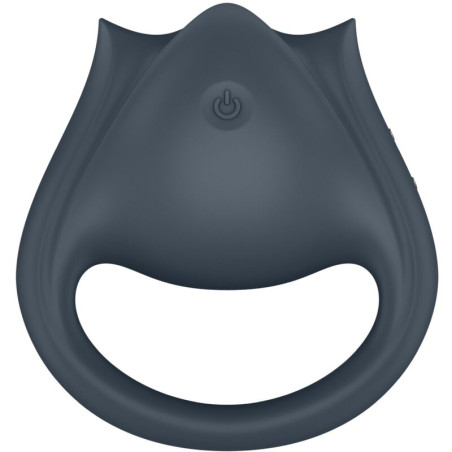 SATISFYER PERFECT PAIR 2 MULTIVIBRADOR 2 EN 1 ANILLO PARA PENE ESTIMULADOR DE DEDO GRIS