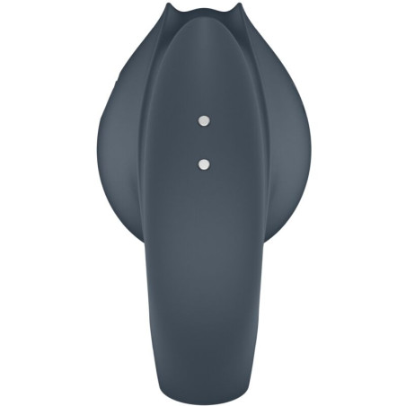 SATISFYER PERFECT PAIR 2 MULTIVIBRADOR 2 EN 1 ANILLO PARA PENE ESTIMULADOR DE DEDO GRIS