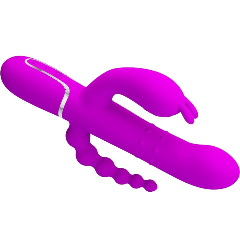 PRETTY LOVE CAMMY TRIPLE VIBRADOR MULTIFUNCION 4 EN 1 ROSA