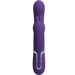 PRETTY LOVE CAMMY TRIPLE VIBRADOR MULTIFUNCION 4 EN 1 MORADO 2