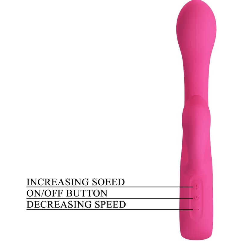 PRETTY LOVE FRITZ VIBRADOR RABBIT 12 VIBRACIONES ROSA