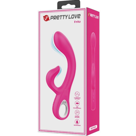 PRETTY LOVE FRITZ VIBRADOR RABBIT 12 VIBRACIONES ROSA