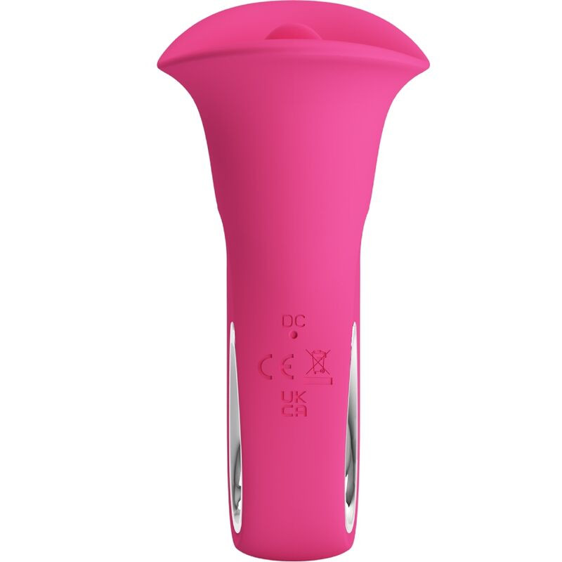 PRETTY LOVE CLYDE VIBRADOR ORAL LENGUA VIBRADORA 12 VIBRACIONES ROSA
