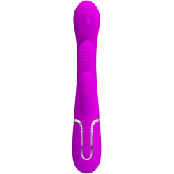 PRETTY LOVE SHANIA TRIPLE VIBRADOR RABBIT MULTIFUNCION ROSA 2