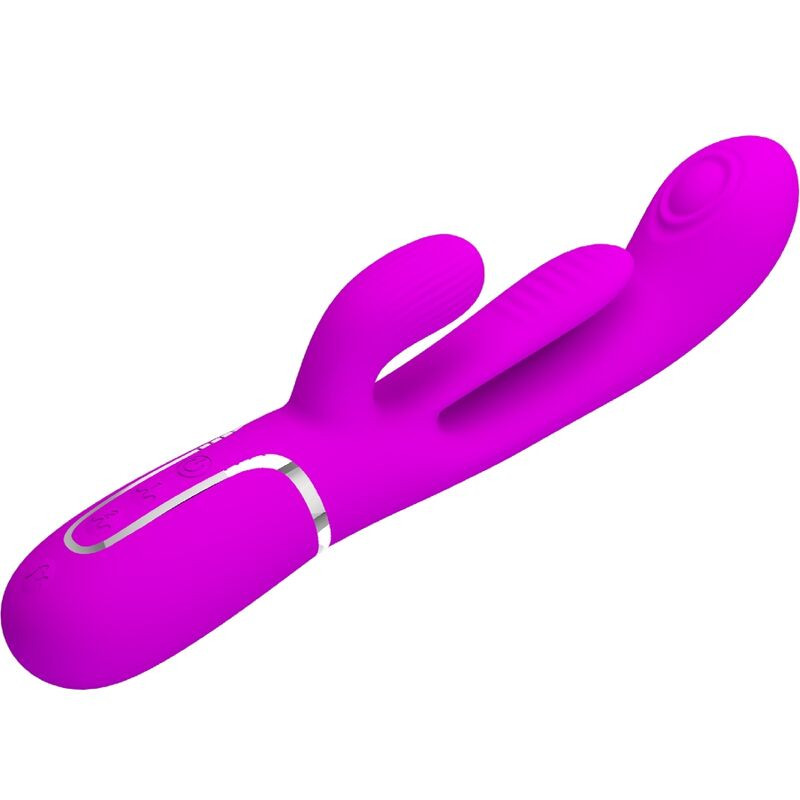 PRETTY LOVE SHANIA TRIPLE VIBRADOR RABBIT MULTIFUNCION ROSA