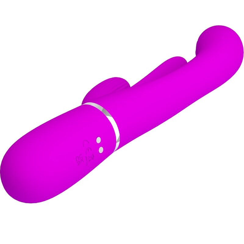 PRETTY LOVE SHANIA TRIPLE VIBRADOR RABBIT MULTIFUNCION ROSA