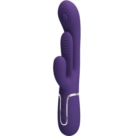 PRETTY LOVE SHANIA TRIPLE VIBRADOR RABBIT MULTIFUNCION MORADO