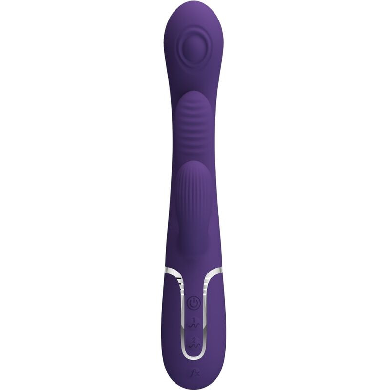 PRETTY LOVE SHANIA TRIPLE VIBRADOR RABBIT MULTIFUNCION MORADO